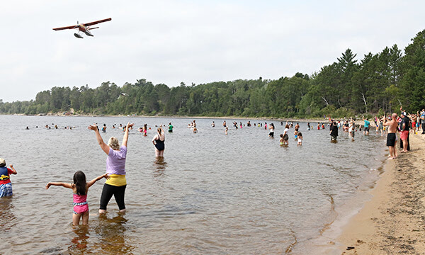 Slate Falls Airways floatplane rides, balloon drop, provide Blueberry Festival fun