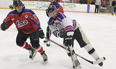 Local police officers and members of the Sioux Lookout Fire Service played for charity with approximately 250 people cheering them on.   Tim Brody / Bulletin Photo