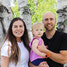 Cara Honeywood with fiancé Mark Hoggarth and  their daughter. - Photos courtesy Great Cycle Challenge Canada