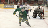The Sioux Lookout Bombers in action against the Kenora Islanders. Tim Brody / Bulletin Photo