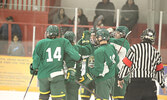 The Sioux Lookout Bombers in action against the Kenora Islanders. Tim Brody / Bulletin Photo