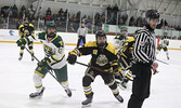 Game 5 of the best of seven playoff series between the Sioux Lookout Bombers and Red Lake Miners ended in a heartbreaking 4-3 overtime loss for the Bombers. Tim Brody / Bulletin Photo