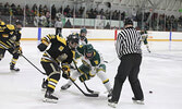 The Sioux Lookout Bombers in action against the visiting Red Lake Miners in Game 2 of the best of seven playoff series. Tim Brody / Bulletin Photo