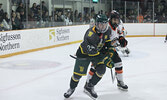 Bombers Forward Alex Lucas got his team on the scoreboard first with a second period goal.    Tim Brody / Bulletin Photo