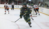 The Sioux Lookout Bombers in action against the visiting Kam River Fighting Walleye.     Tim Brody / Bulletin Photo