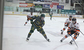 The Sioux Lookout Bombers in action against the visiting Kam River Fighting Walleye.     Tim Brody / Bulletin Photo