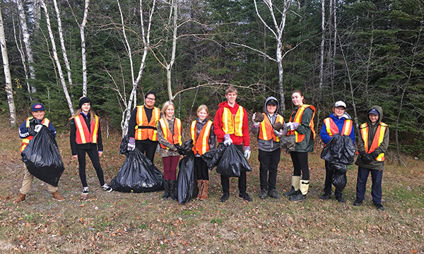 Cadets clean up