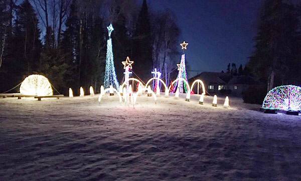 Judy Henrickson lighting up Christmas 