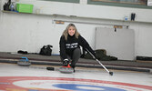 Curlers take part in a mini fun spiel on Feb. 24 at the Sioux Lookout Golf and Curling Club during Curling Day in Canada celebrations.    Tim Brody / Bulletin Photo