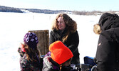 Dorothy Broderick welcomes and serves visitors to the town beach on Family Day in 2019. - Bulletin File Photos