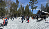 An estimated 300 – 400 people visited the Cozy Cabin on the Cedar Bay lakeshore on March 29 for this year’s Easter Egg Hunt. This was the 9th year the event has been held.    Tim Brody / Bulletin Photo