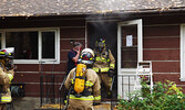 Volunteer firefighters during a training exercise last fall. - Photo courtesy Sioux Lookout Fire Department