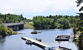 Customers are just a few steps away from fishing, with Frog Rapids Camp sitting along the shores of Pelican Lake. - Jesse Bonello / Bulletin Photo