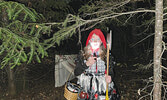 Community volunteers prepare to spook visitors to the haunted trail.   Tim Brody / Bulletin Photo