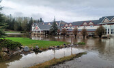 The Sunset Inn and Suites is currently dealing with serious flooding, as are many areas of Sioux Lookout. Water levels are not expected to decrease significantly in the near term.   Mike Lawrence/Bulletin Photo