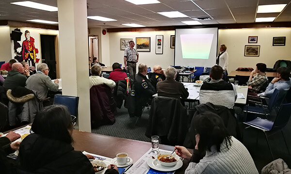 Residents attend Hub Transit lunch, presentation