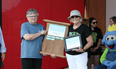 Rotary Club of Sioux Lookout member Susan Barclay (left) presents the 2023 Jack McKenzie Memorial Award to Charron Sippola.   Bulletin File Photo 