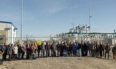 On October 14, Kasabonika Lake First Nation invited Wataynikaneyap Power, Opiikapawiin Services, government, and other stakeholders to celebrate the community’s connection to the provincial power grid.    Photo courtesy of Wataynikaneyap Power