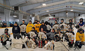 Bantam B Side Champs - Sandy Lake.   Photos courtesy of Lil Bands Hockey Tournament