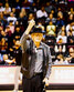Lockhart holds his 1960 NAIA Championship ring aloft from center court. He received a standing ovation in recognition of his time with the Southwest Texas State Bobcats.   Howard Lockhart / Submitted Photos