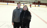 Luke Bates (left) with Coach Lynn Traviss-Thompson. - Tim Brody / Bulletin Photo