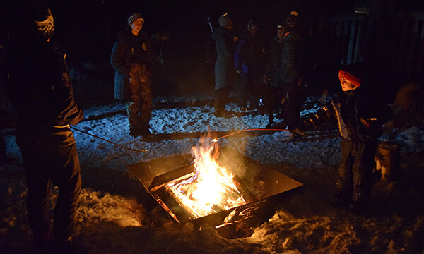 An evening at the Cedar Bay Cozy Cabin