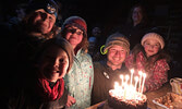 Pictured from left: Cameron and Brock Beattie, Severn, Matt, and Addy Culham. - Tim Brody / Bulletin Photo