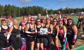 The Gruelmaster Girls at this year’s Mud Hero Manitoba on July 27. - Cherie Coulombe / Submitted Photo