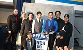 Members of the NorWOSSA silver medal winning JR. boys volleyball team. - Tim Brody / Bulletin Photo