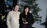 Natalie Harper receives the Sr. Arts Award.   Tim Brody / Bulletin Photo