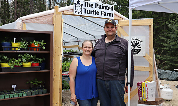 Local family farm offering fresh greenhouse produce to community 