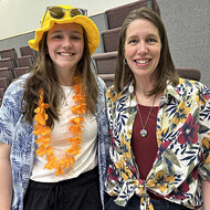 Emma Bates with mother Becky Bates