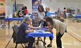 Community members learn about recreational opportunities available in Sioux Lookout during the fall and winter months during a past Recreation and Leisure Showcase.   Bulletin File Photo