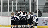 The Sioux Storm celebrate a big win in Kenora at the Lake of the Woods Under 11 Hockey Tournament Karla Madsen / Submitted Photo