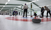Pictured are participants in the 10th Annual Bearskin Airlines Skip to Equip Classic, one of several events to have taken place at the Sioux Lookout Golf and Curling club this curling season, in addition to four ongoing curling leagues. Bulletin File P