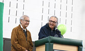 Lac Seul First Nation Elder’s Hammond Lac Seul and Fred Thomas.   - Tim Brody / Bulletin Photo