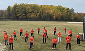 Sacred Heart School staff wore orange on Sept. 30 as show of support for IRS survivors and the children who didn’t return home.       Courtesy of Sacred Heart School