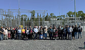 Sandy Lake First Nation leadership and band members are joined by invited guests from Wataynikaneyap Power, Opiikapawiin Services, government, and other stakeholders on June 21 for a celebration of the community being connected to the provincial power gri