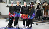 From left: Mona Daignault-Rice, Cherie Coulombe, Natalie Popovic, and Rhonda Konrad pose for a team photo. Coulombe was a special guest speaker during the event’s closing ceremony.   Tim Brody / Bulletin Photo