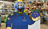 More than 200 people visited SkyCare’s Aviation Station at their hangar on Aug. 5, during this year’s Blueberry Festival. SkyCare is celebrating 20 years of serving the North and beyond. Tim Brody / Bulletin Photo