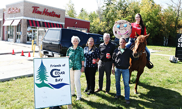 Tim Hortons Smile Cookie purchases in Sioux Lookout supporting Friends of Cedar Bay