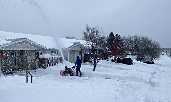 Digging out