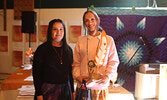 Tanya Necan presents the Arts, Music, or Entertainment Award to Jordyn Angeconeb.     Tim Brody / Bulletin Photo