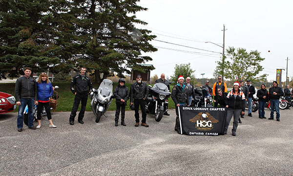 Motorcyclists collect Toys for Tots in Sioux Lookout