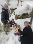 Scouts practice applying a splint. - Jeremy Funk / Submitted Photo